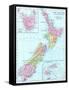 1913, New Zealand, Oceania, New Zealand, Tasmania and Fiji Islands-null-Framed Stretched Canvas