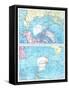 1913, North Pole, South Pole, North and South Polar Regions-null-Framed Stretched Canvas