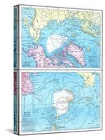 1913, North Pole, South Pole, North and South Polar Regions-null-Stretched Canvas