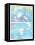 1913, North Pole, South Pole, North and South Polar Regions-null-Framed Stretched Canvas