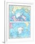 1913, North Pole, South Pole, North and South Polar Regions-null-Framed Giclee Print