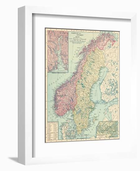 1913, Norway, Sweden, Europe, Norway and Sweden-null-Framed Giclee Print