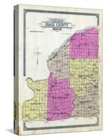 1913, Osage County Outline Map, Missouri, United States-null-Stretched Canvas