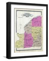 1913, Osage County Outline Map, Missouri, United States-null-Framed Giclee Print