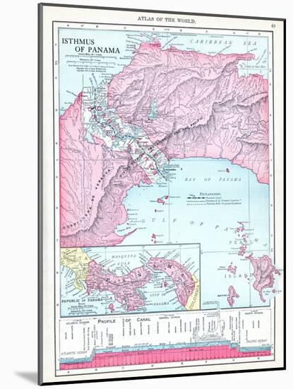 1913, Panama, Central America, Isthmus of Panama-null-Mounted Giclee Print