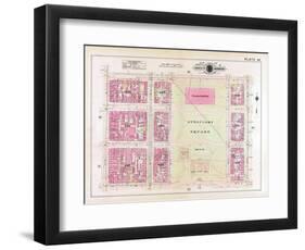 1913, Plate 36, Judiciary Square, District of Columbia, United States-null-Framed Premium Giclee Print