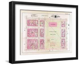 1913, Plate 36, Judiciary Square, District of Columbia, United States-null-Framed Giclee Print