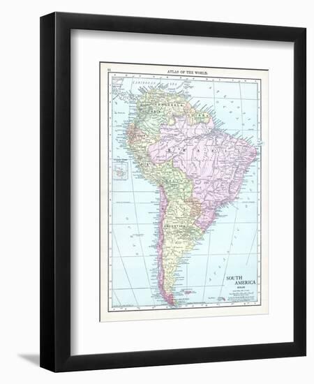 1913, South America-null-Framed Premium Giclee Print