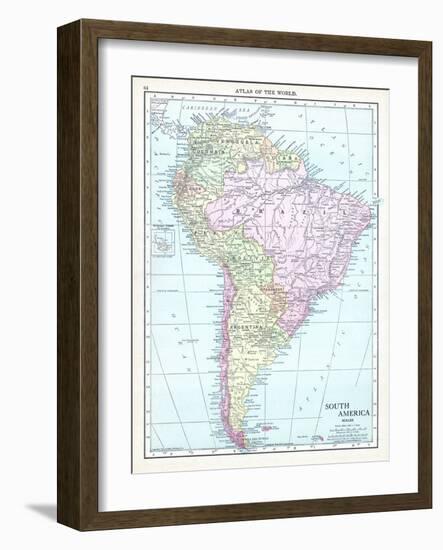 1913, South America-null-Framed Giclee Print