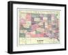 1913, South Dakota State Map, South Dakota, United States-null-Framed Giclee Print