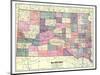 1913, South Dakota State Map, South Dakota, United States-null-Mounted Giclee Print
