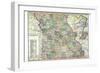 1913, State Map, Missouri, United States-null-Framed Giclee Print