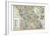 1913, State Map, Missouri, United States-null-Framed Giclee Print