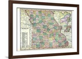 1913, State Map, Missouri, United States-null-Framed Giclee Print