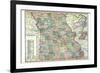 1913, State Map, Missouri, United States-null-Framed Premium Giclee Print