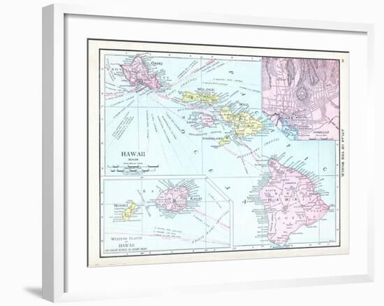 1913, United States, Hawaii, North America-null-Framed Giclee Print