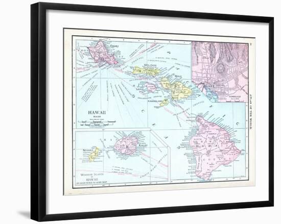 1913, United States, Hawaii, North America-null-Framed Giclee Print