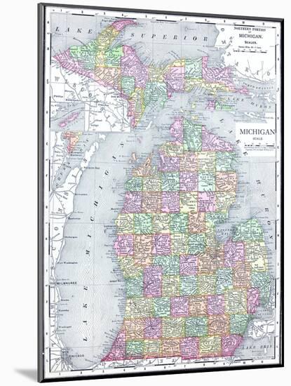 1913, United States, Michigan, North America-null-Mounted Giclee Print
