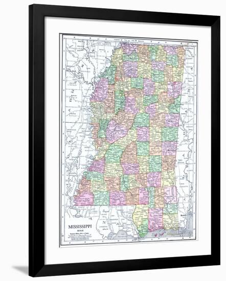 1913, United States, Mississippi, North America-null-Framed Giclee Print