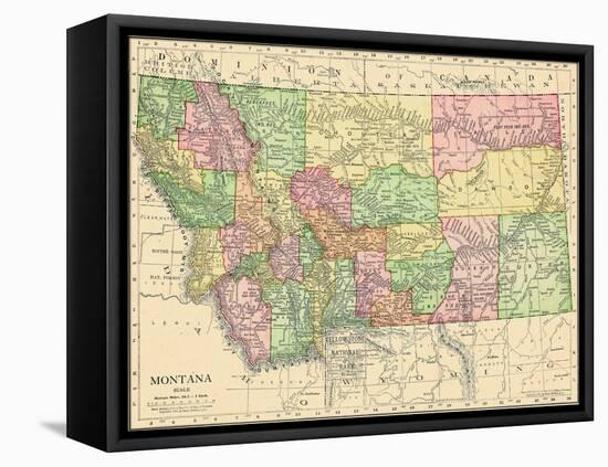 1913, United States, Montana, North America-null-Framed Stretched Canvas