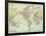 1913, World, World Map-null-Framed Giclee Print