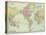 1913, World, World Map-null-Stretched Canvas