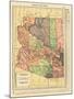 1914, Arizona State Map 1914, Arizona, United States-null-Mounted Giclee Print