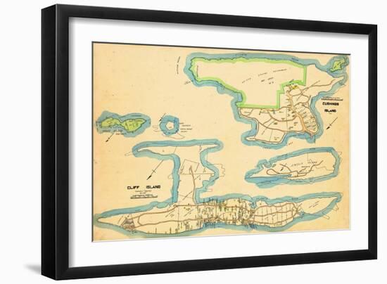 1914, Cliff Island, Cushings Island, Maine, United States-null-Framed Giclee Print