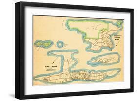 1914, Cliff Island, Cushings Island, Maine, United States-null-Framed Giclee Print