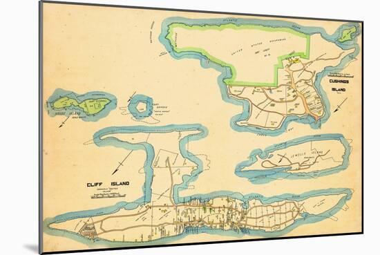 1914, Cliff Island, Cushings Island, Maine, United States-null-Mounted Giclee Print