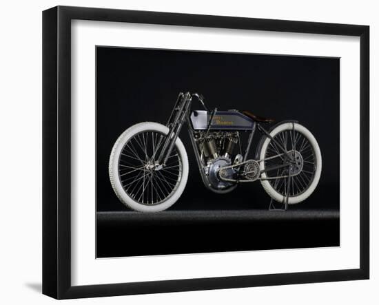 1914 Harley Davidson Board Track Racer-S^ Clay-Framed Photographic Print