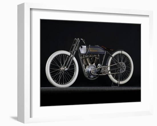 1914 Harley Davidson Board Track Racer-S^ Clay-Framed Photographic Print