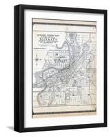 1914, Mankato City Street Index Map, Minnesota, United States-null-Framed Giclee Print