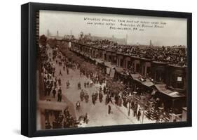 1914 Philadelphia A's Boston Braves World Series POSTER-null-Framed Poster