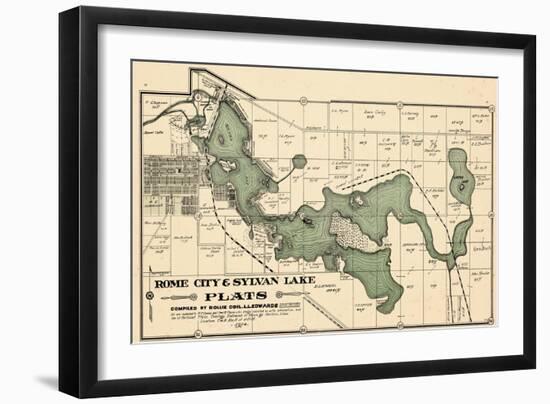 1914, Rome City and Sylvan Lake, Indiana, United States-null-Framed Giclee Print