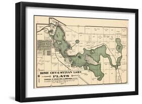 1914, Rome City and Sylvan Lake, Indiana, United States-null-Framed Giclee Print