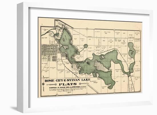 1914, Rome City and Sylvan Lake, Indiana, United States-null-Framed Giclee Print