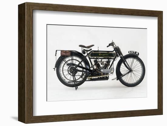 1914 Royal Enfield 3hp motorcycle-null-Framed Photographic Print