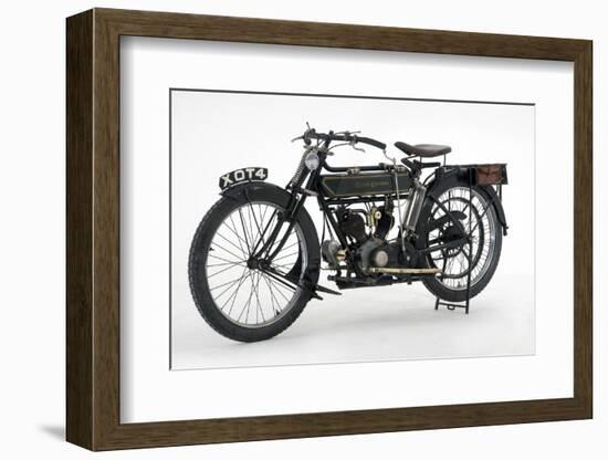 1914 Royal Enfield 3hp motorcycle-null-Framed Photographic Print