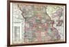 1914, State Map, Missouri, United States-null-Framed Giclee Print