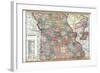 1914, State Map, Missouri, United States-null-Framed Giclee Print