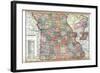 1914, State Map, Missouri, United States-null-Framed Giclee Print