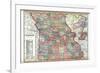 1914, State Map, Missouri, United States-null-Framed Giclee Print