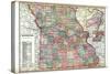 1914, State Map, Missouri, United States-null-Stretched Canvas