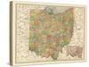 1914, State Map, Ohio, United States-null-Stretched Canvas