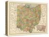 1914, State Map, Ohio, United States-null-Stretched Canvas