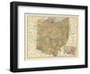 1914, State Map, Ohio, United States-null-Framed Giclee Print