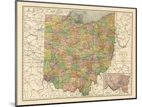 1914, State Map, Ohio, United States-null-Mounted Giclee Print