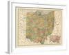 1914, State Map, Ohio, United States-null-Framed Giclee Print