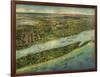 1915 Aerial View of West Palm Beach, North Palm Beach and Lake Worth, Florida-null-Framed Art Print